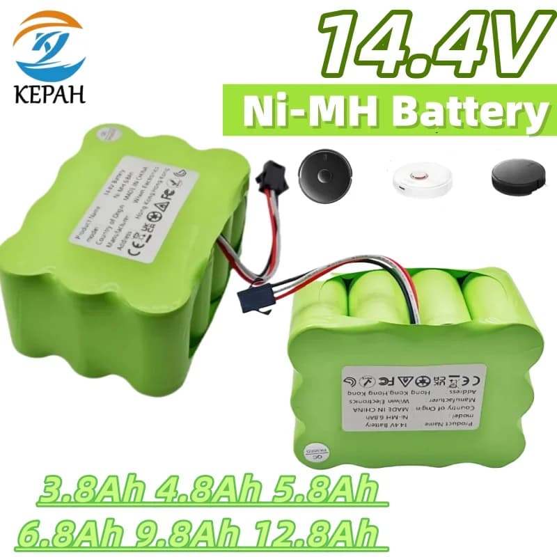 Batteria Ni-Mh SC universale da 3800-12800 mAh da 14,4 V | Compatibile con lpega, KV8 XR210/XR510 Robot aspirapolvere
