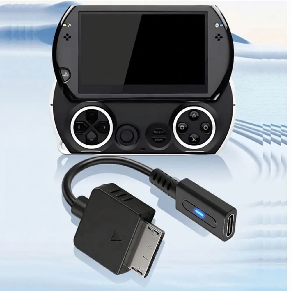 Cavo USB C per Console di Gioco Tipo PD, Sincronizzazione Dati, Ricarica Rapida, Cavo Convertitore LED, Trasferimento Dati, Cavo di Alimentazione Tipo C per Sony PSP Go
