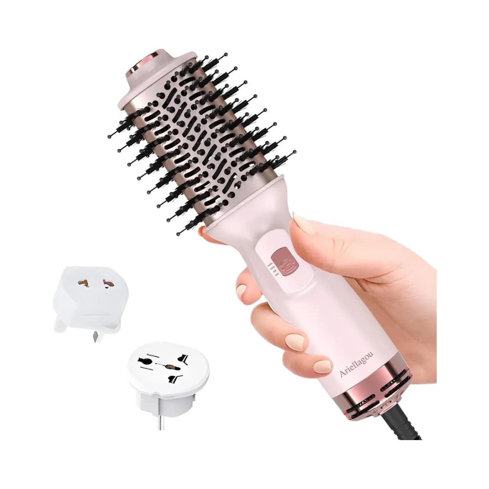 SMET Ionic 700W Double Voltage Travel Hair Dryer European Spina Hairdryer One Step Styler Volumizer Home Use in Living Room
