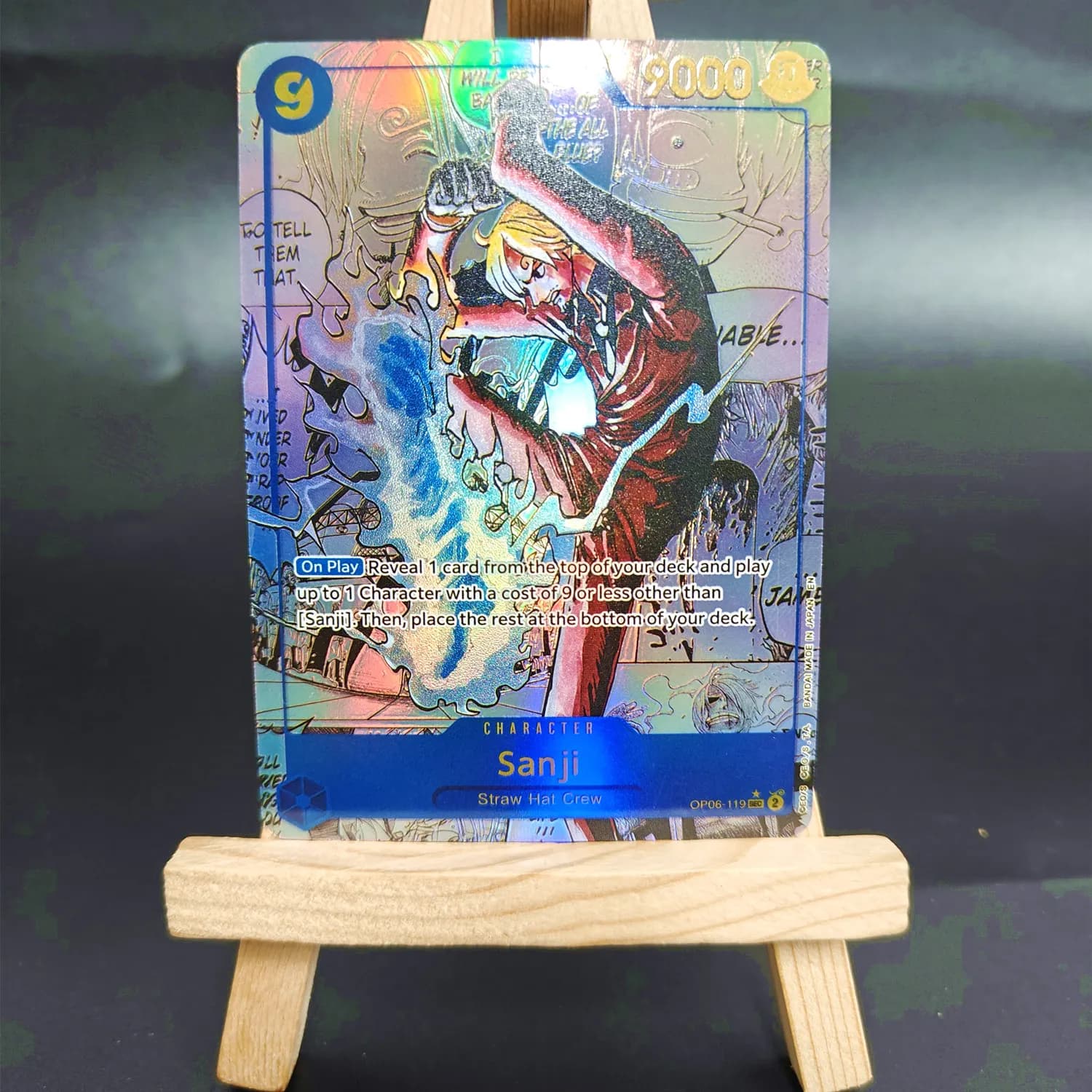 Gioco di carte One Piece fai-da-te Manga Sanji OP06-119 SEC Collezione Carte anime TCG inglesi