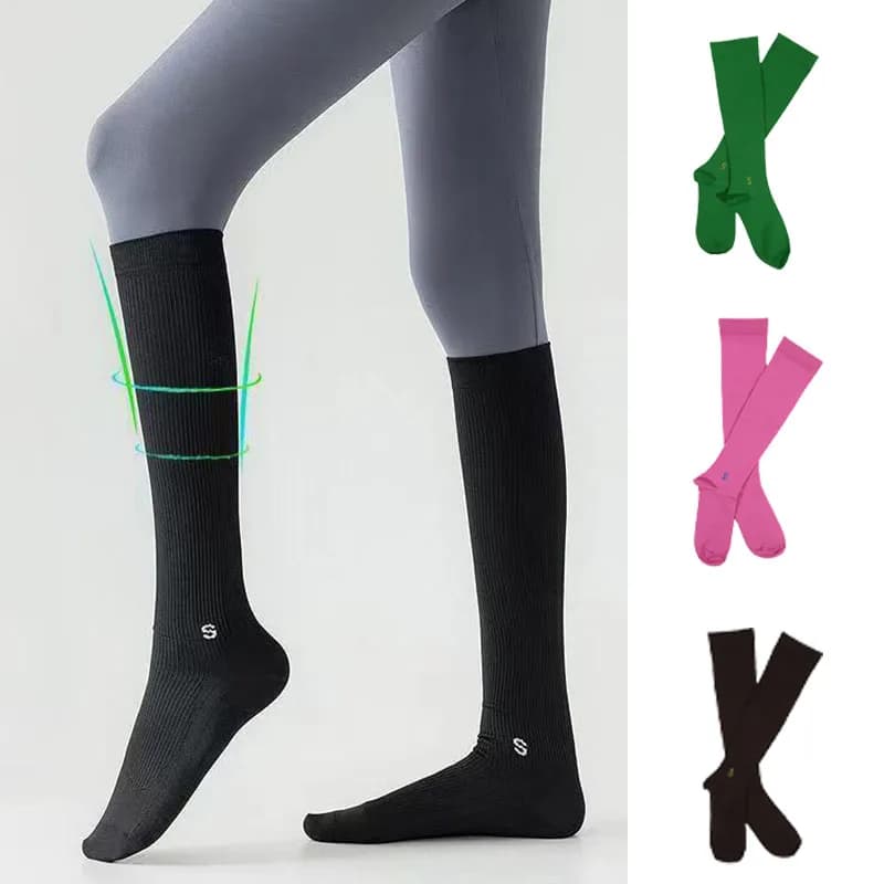 Women's Compression Socks for Exercise, Fitness, Yoga, Running, Jumping with Corda