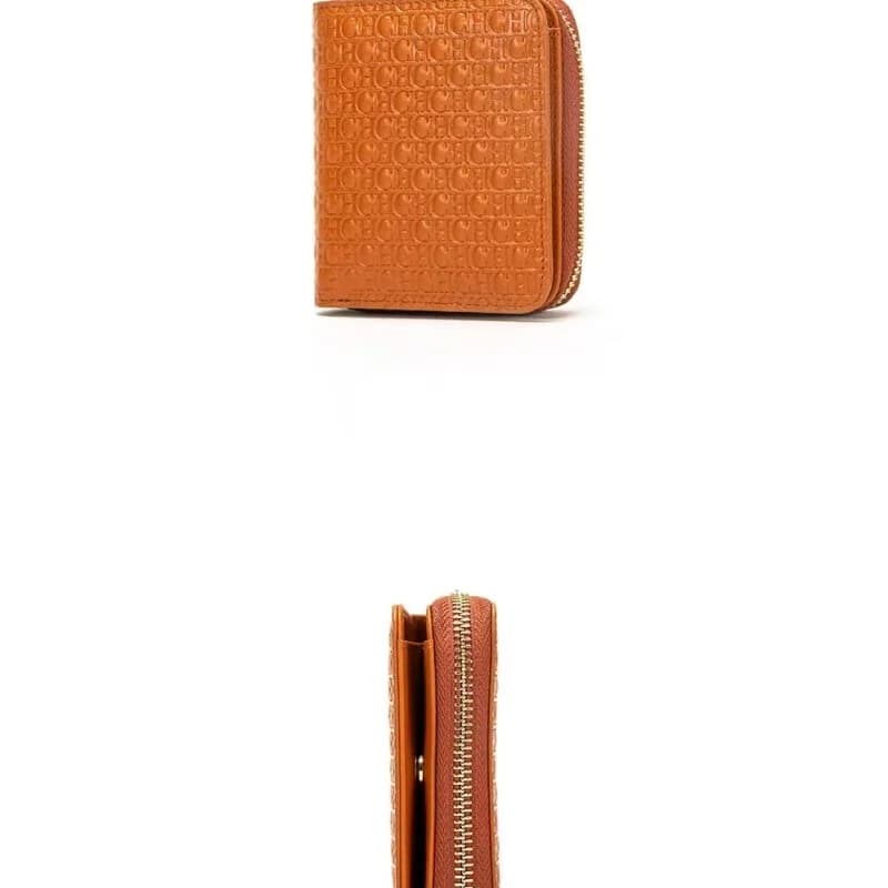 CH Genuine Leather Retro and Simple Style Women's Fashion Clutch Purse, Delicate and Compact Purse