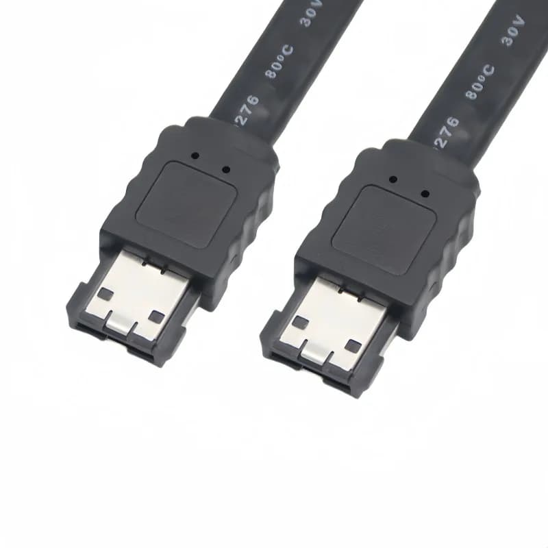 ESATA to ESATA External HDD Data Cable Laptop ESATA Male to Male Plug Convert Cord Notebook Hard Drive Pure Copper Shield Wire