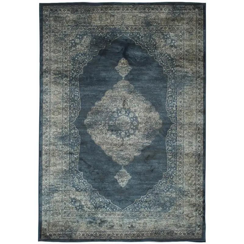 Silver navy blue carpet Soft and elegant carpet for home decoration, living room, bedroom