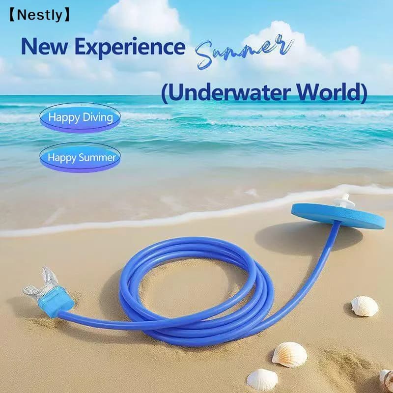 1PC Respiratore completamente a secco da 1/2 metro, attrezzatura per immersioni e nuoto, tubo per la respirazione, tuta subacquea per uomini e donne adulti〔Nest〕