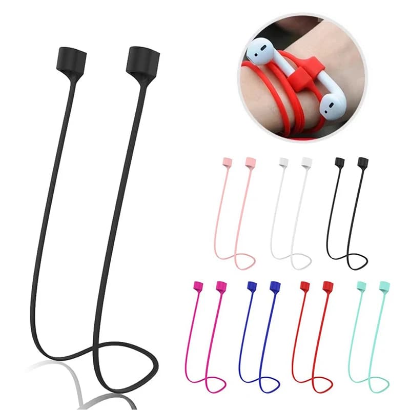 Cavo di supporto per corda per auricolari in silicone anti-smarrimento per Airpods 1 2 3 Gen Cavo per tracolla per cuffie wireless per Air Pods Pro