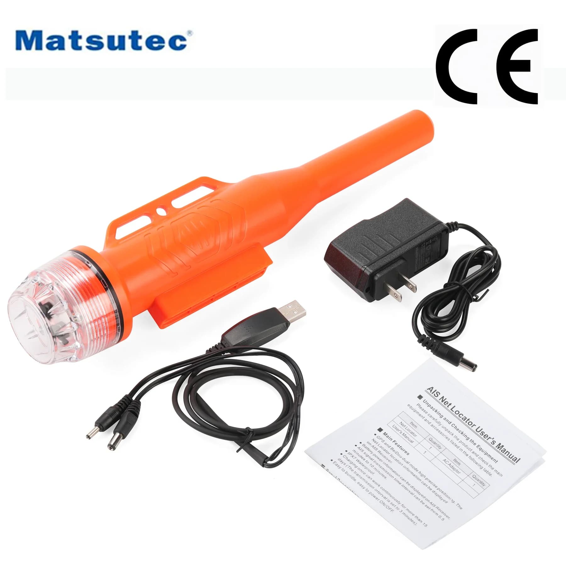 Matsutec HAB-130 Marine Boat Fishing boat Positioning apparato AIS rete da pesca con Antenna IPX7 GPS localizzatore Anti-smarrimento