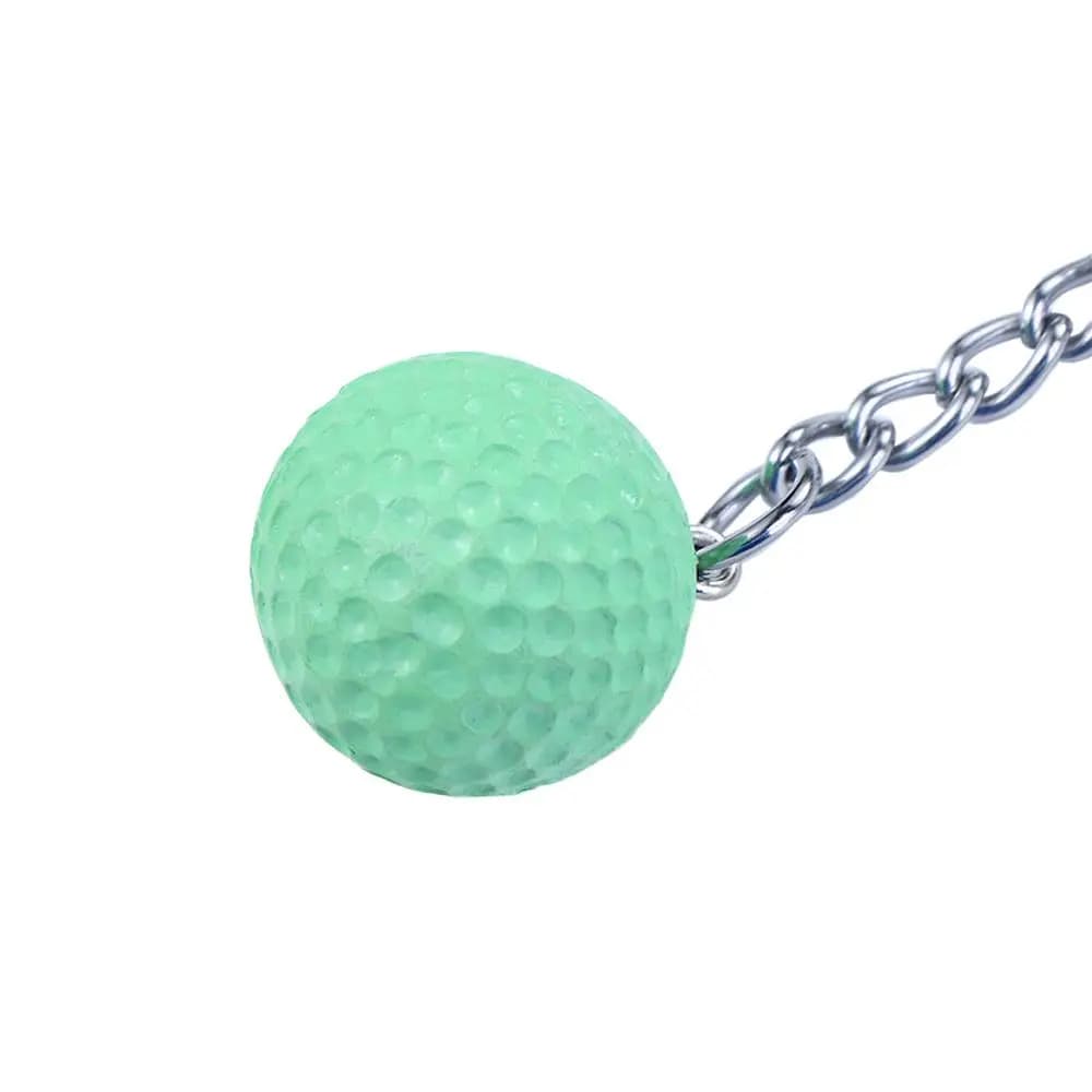 Women Girl Bag Charms Souvenir Ball Car Key Chain Jewelry Mini Golf Racket Metal Keychain Ball Pendant Golf Ball Key Chain