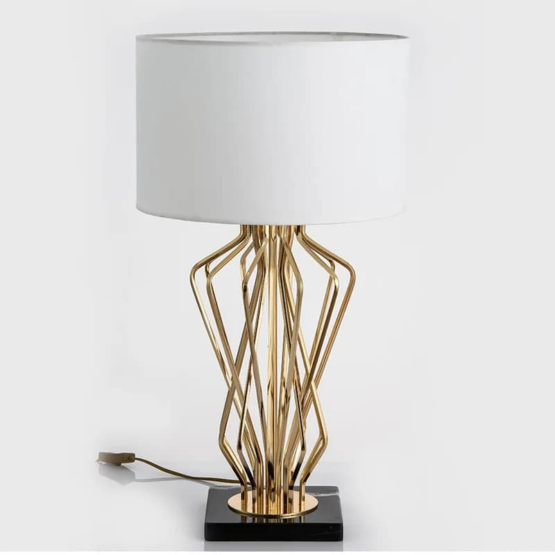 Modern postmodern living room marble metal desk lamp designer model room villa study personalized decoration home table light