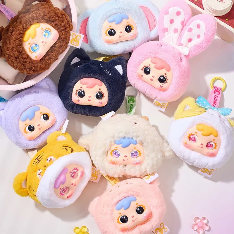Samuel Mini Small Animal Blind Box Series Giocattoli di peluche Zaino Kawaii Ciondolo Decorazione interna per auto Scatola misteriosa Regalo periferico