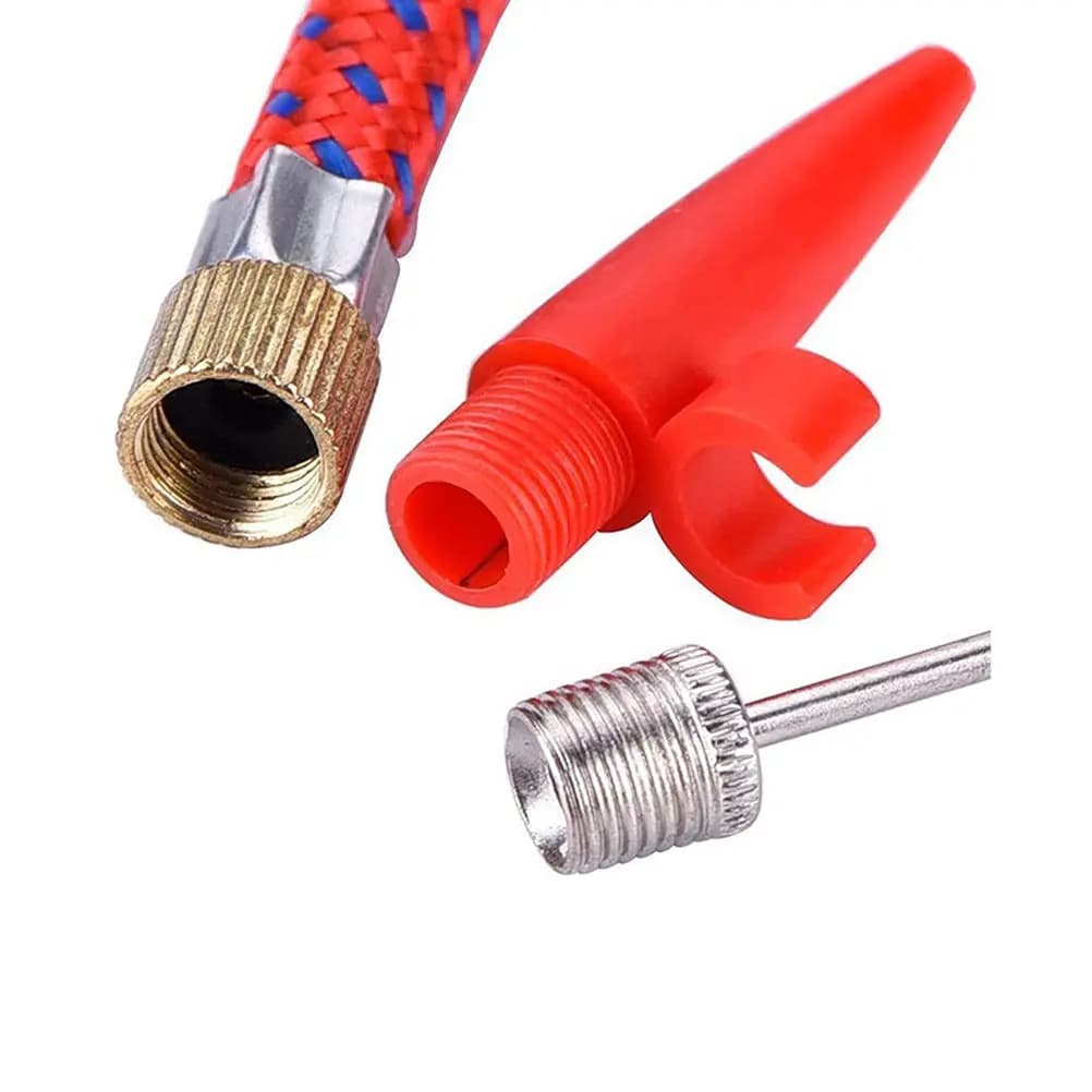 2 Set di Gonfiatori Compatti per Pallacanestro, Calcio e Pallavolo, Pompa d'Aria Portatile, Strumento per Gonfiare Due Palloni Contemporaneamente