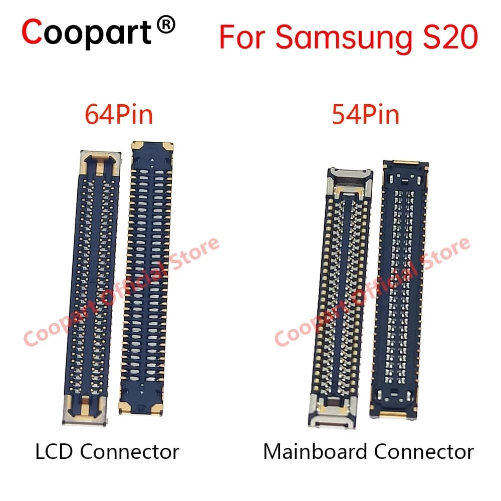 2 pezzi per Samsung Galaxy S20 scheda madre connettore flessibile spina scheda principale connettore PCB LCD FPC segnale WIFI antenna