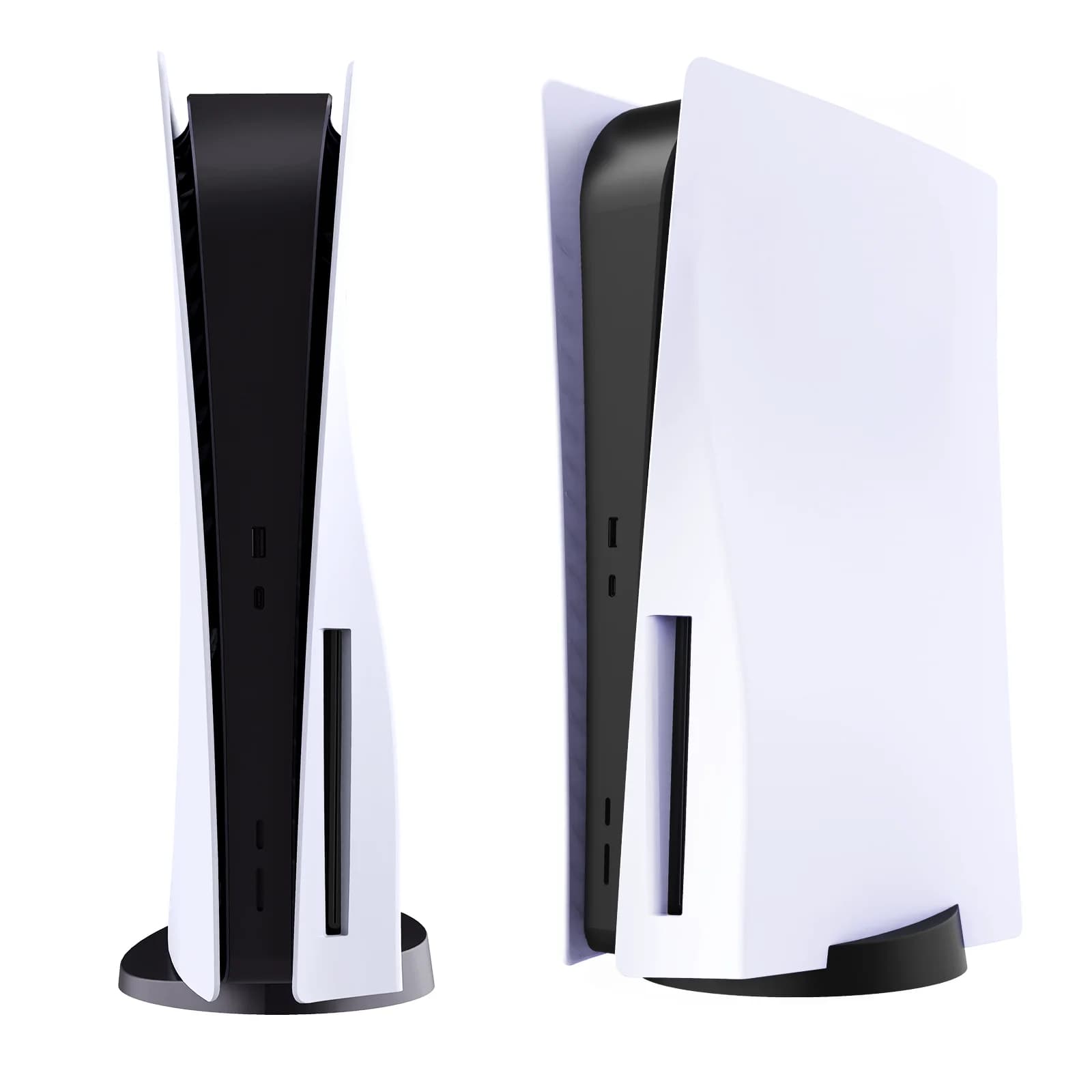 Piastre di copertura di colore bianco per pannelli laterali console PS5 Disc Edition Piastre frontali protettive di ricambio per Shell per Playstation 5