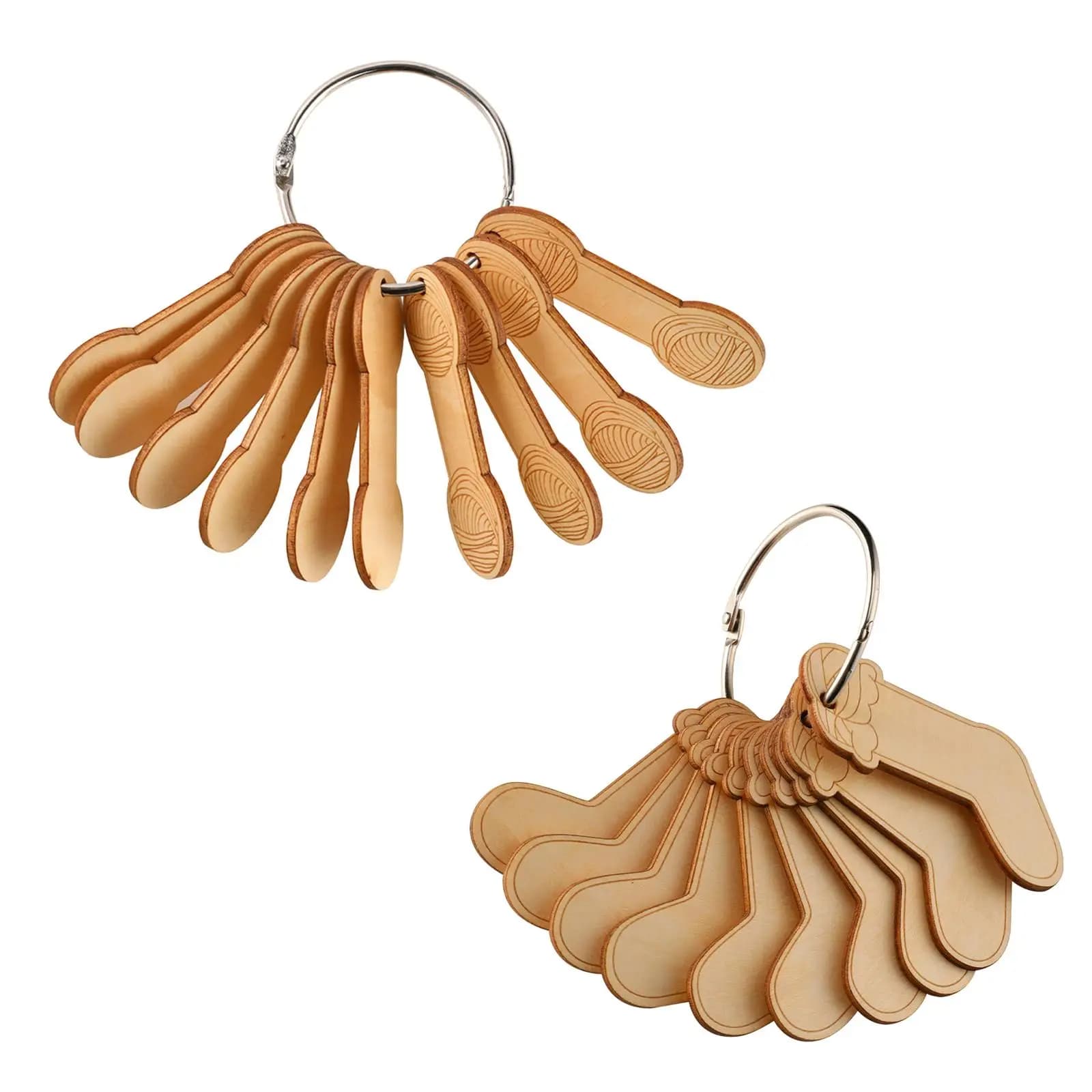 10x Bobine in Legno Pratiche per Filati, Supporto per Filo da Cucito, Lavoretti Fai da Te, Porta Fili, Tavola per Avvolgimento per Cucito, Lavoro a Maglia e Ricamo a Punto Croce