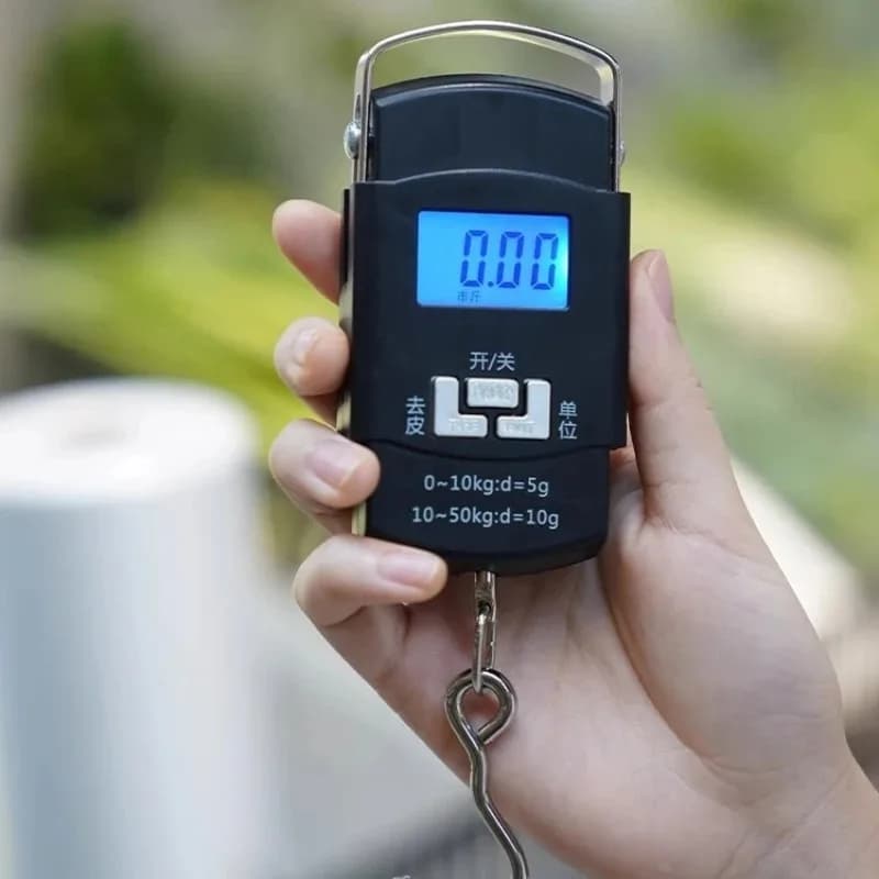 High-Precision Handheld Electronic Scale – Portable Hook Scale for Luggage, Fishing, & Home Use. Easy to Read & Carry