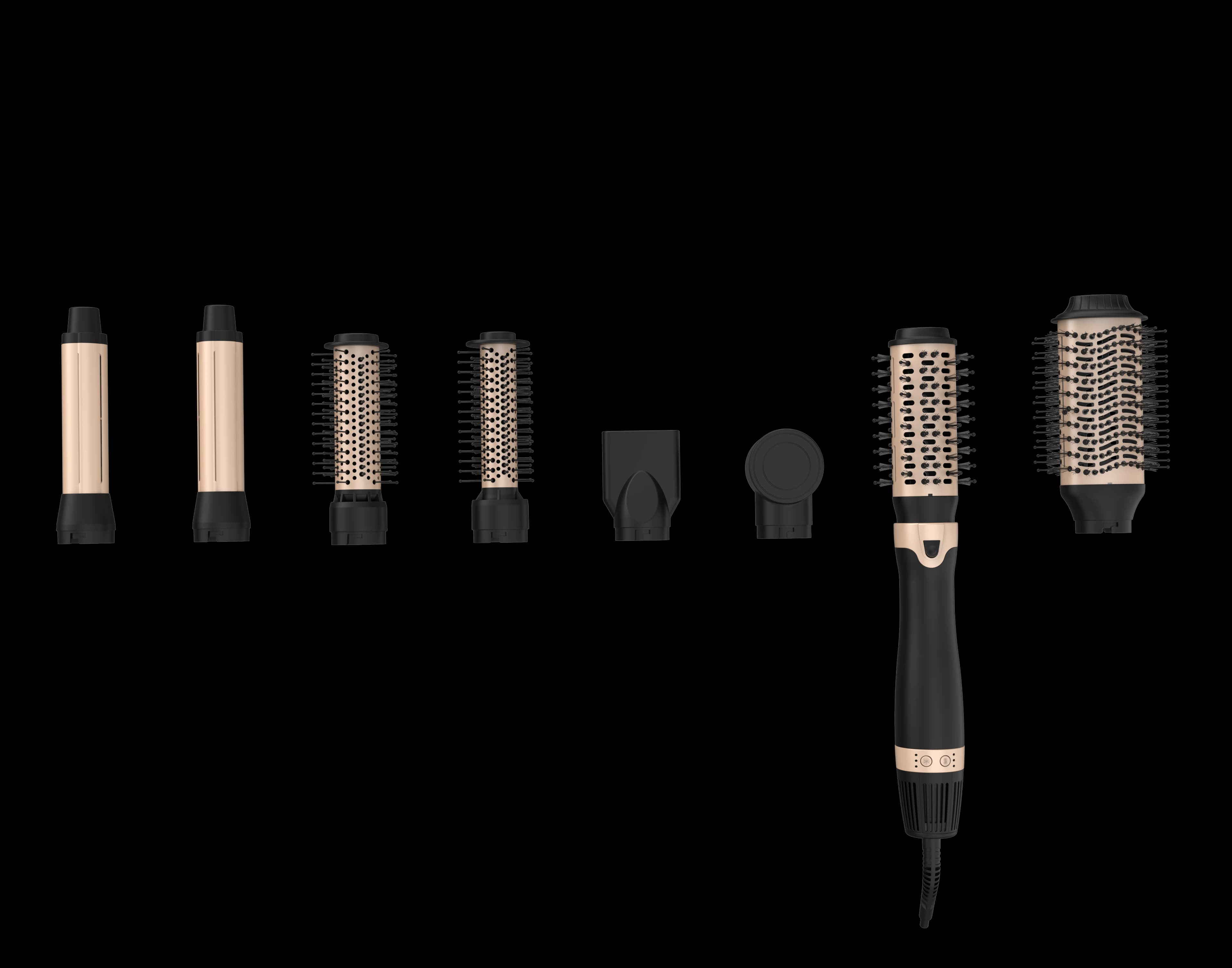 SMET 8-in-1 Hairdressing set Hot tools Hair brush with diffuser nozzle Electric hair plate Hotel domestic use