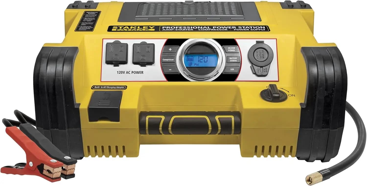 PPRH7DS Avviatore di emergenza con amplificatore batteria Peak Amp da 1400, centrale elettrica con USB/AC, compressore d'aria