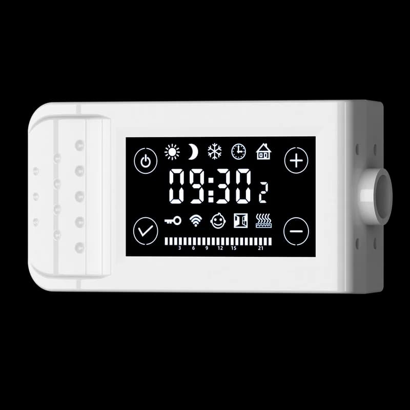 Radiatore per asciugamani riscaldato elettrico caldo in alluminio nero per bagno a parete
