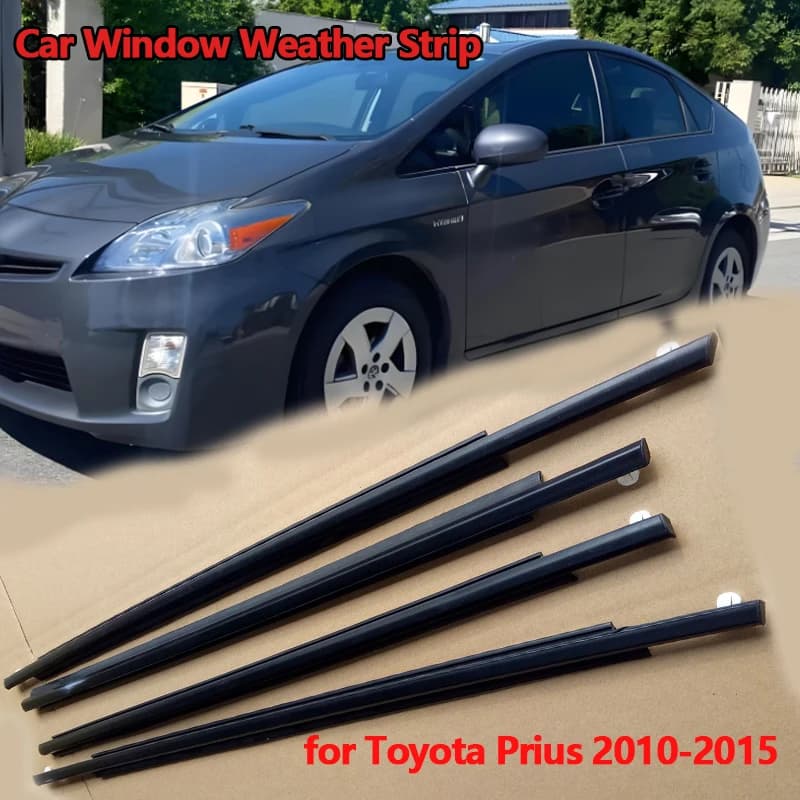 Finestra di automobile Striscia Meteo Strisce di Pressione Impermeabili Striscia di Tenuta Per Toyota Prius 2010-2015 Porta Finestra di Vetro Striscia di Tenuta