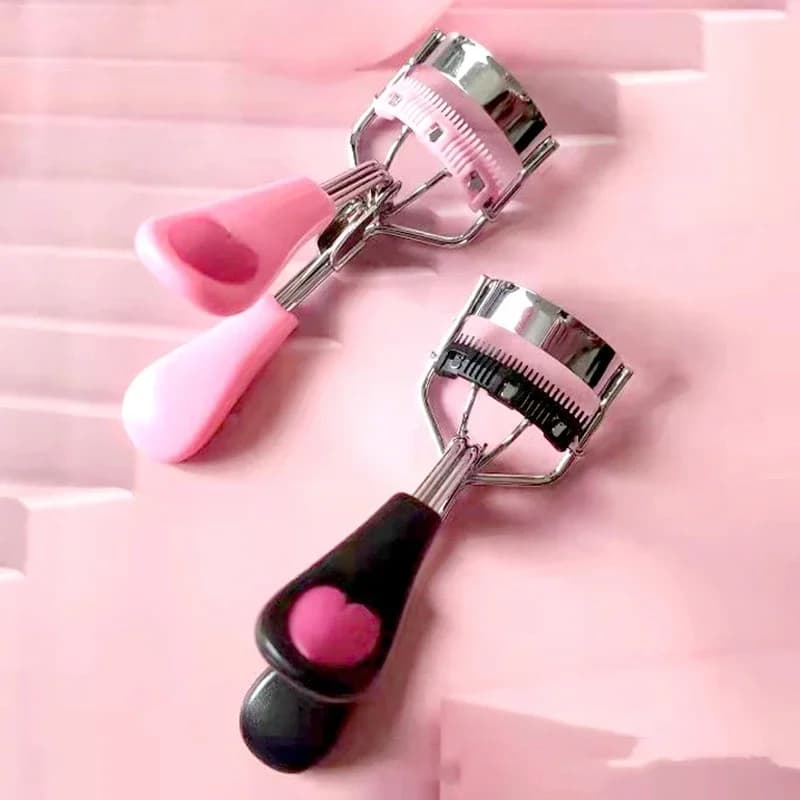 Piegaciglia professionale 1PC con pettine e pinzette, clip arricciacapelli da donna, strumento di bellezza per occhi per trucco per cosmetici