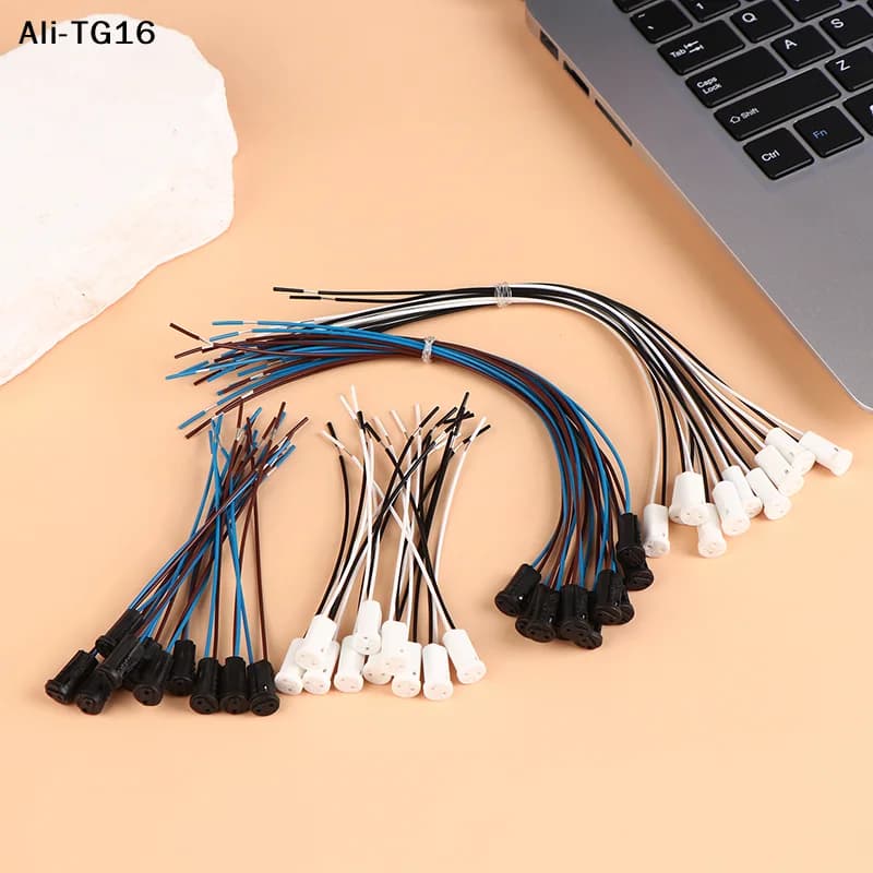【MA8】10 adattatori per portalampada G4 con cavo da 10 cm/20 cm, portalampada G4 per lampadine a LED, lampadine alogene e lampadine a cristallo