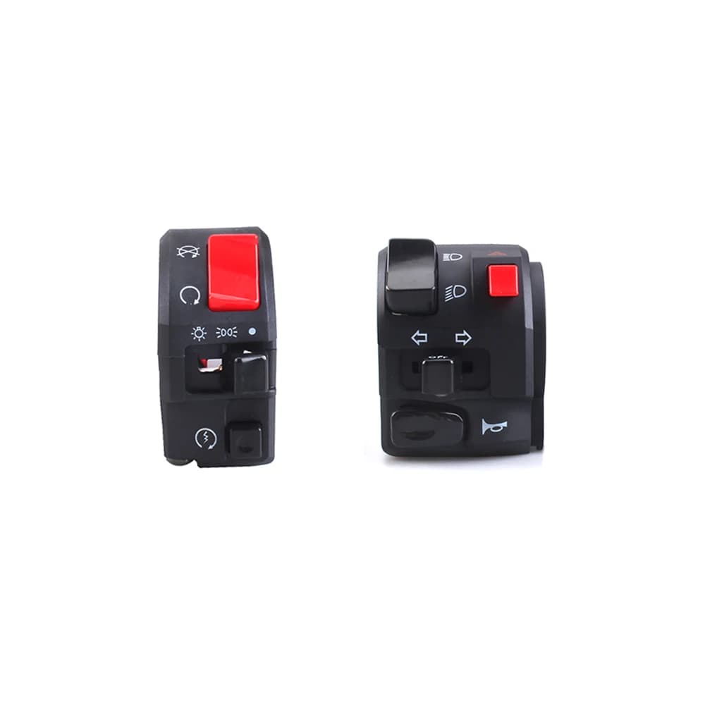 Interruttori per moto da 7/8 "22mm pulsante per clacson per moto indicatori di direzione fendinebbia elettrica interruttore per Controller manubrio con avviamento della luce