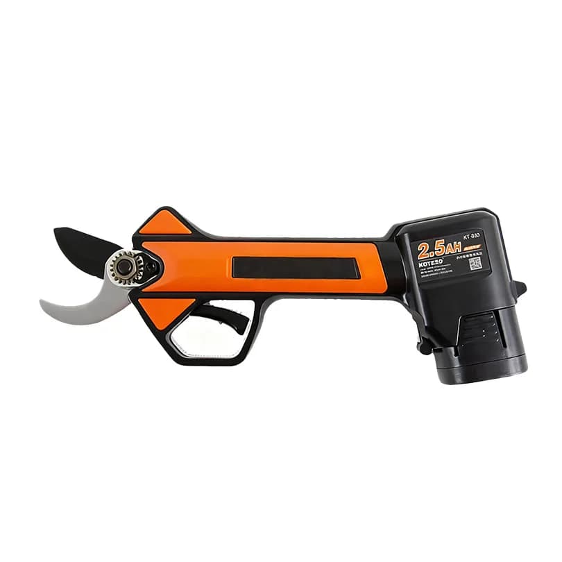 Brushless, portable and wireless pruning scissors with LCD display for pruning trees and garden plants