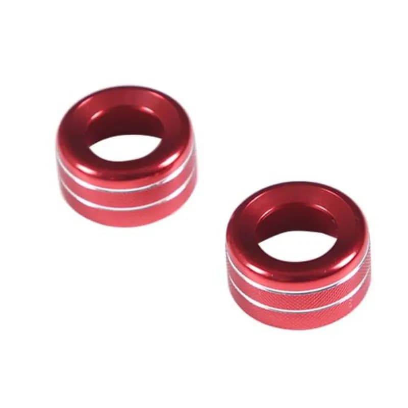 A64P-For Toyota 2007-2013 Aluminum Alloy Central Control Volume Knob Ring Cover Interior Accessories