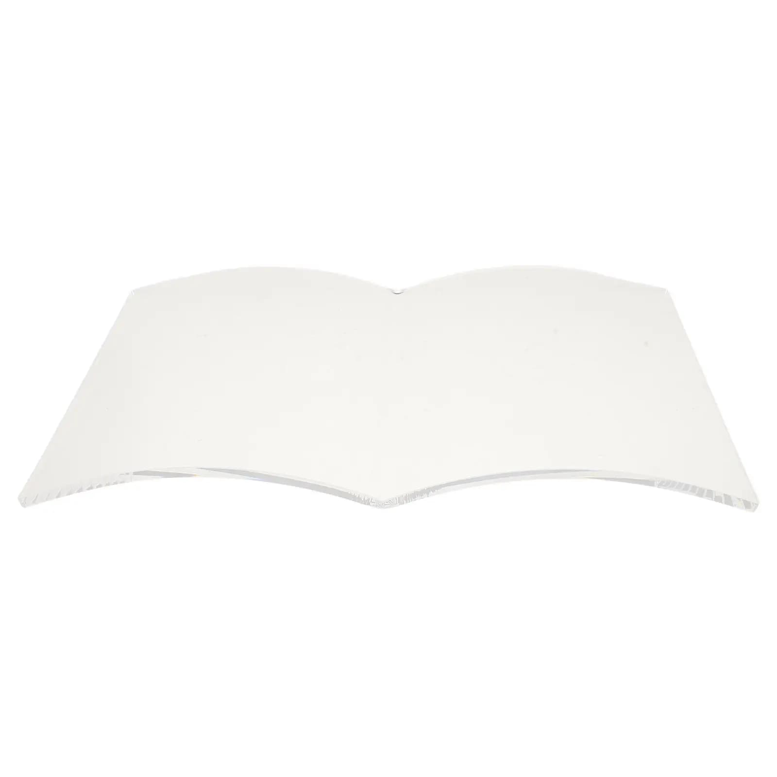5Mm Clear Acrylic Book Weight Fan Shaped Decorative Book Page Holder Hands- Plate for Cookbooks Textbooks Sheet Music