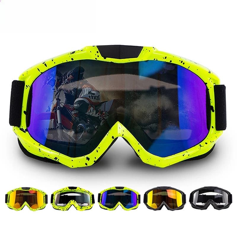 Occhiali antivento Moto Sport all'aria aperta Occhiali da sole Occhiali Equitazione Motocross Sci Occhiali di protezione UV Occhiali da esterno