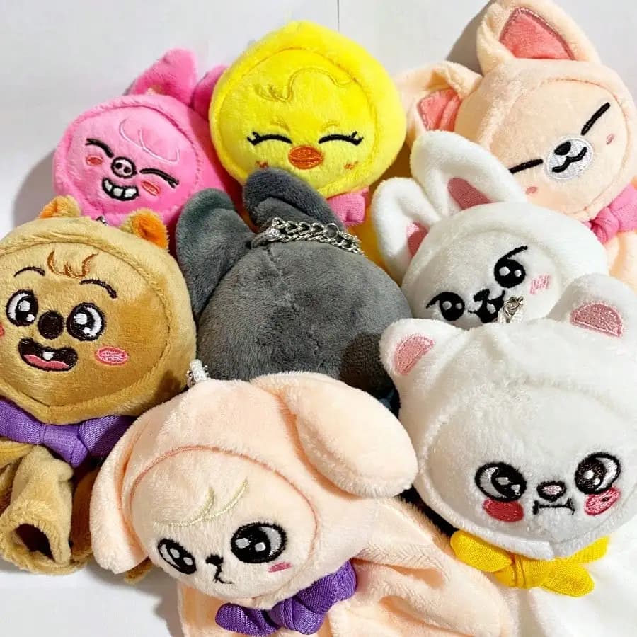 Portachiavi in peluche Skzoo 12cm SKZ K-Pop STAY Anime, accessorio per zaino a forma di cartone animato Sunny Day