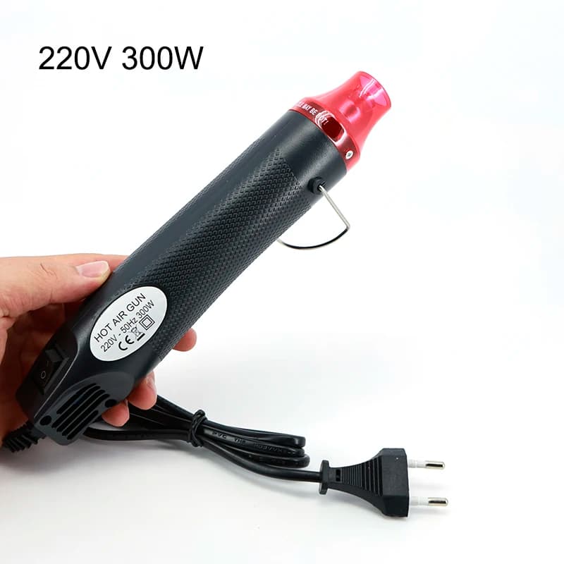 220V 300W Standard UE FAI DA TE Pistola di Calore Ad Aria Calda Strumento di Riparazione Del Telefono Mobile Asciugacapelli Supporto di Saldatura Sedile Termoretraibile di Plastica Q1