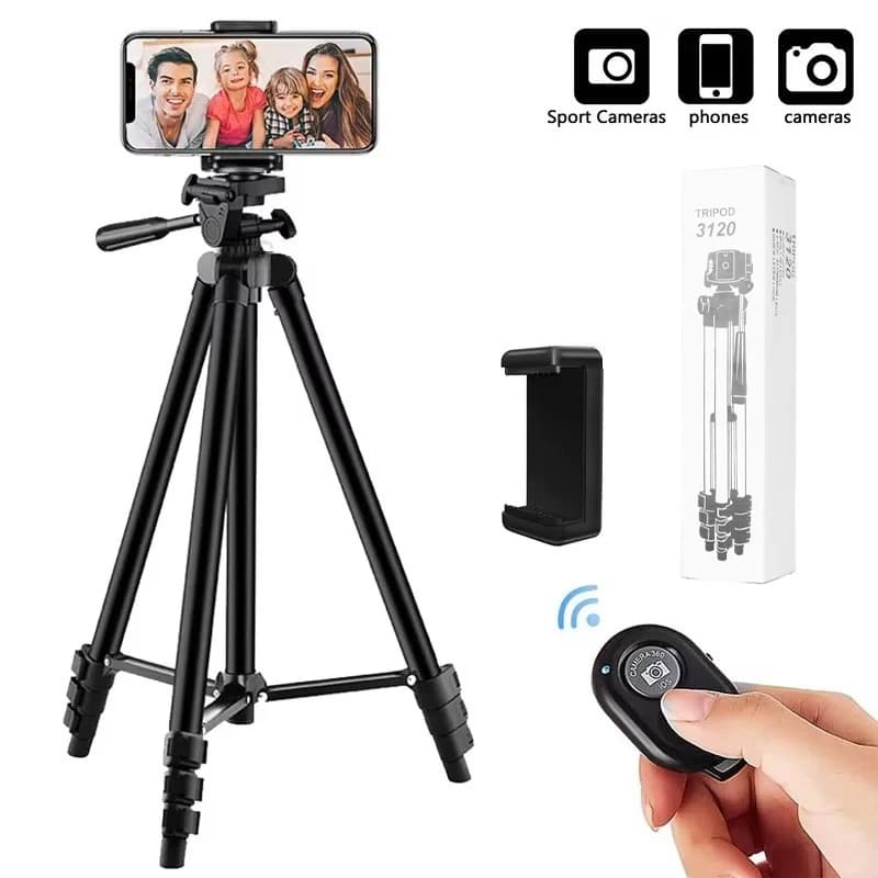 Treppiede portatile universale Treppiede per fotocamera leggero Treppiede remoto Bluetooth Treppiede per smartphone per fotocamera DSLR per telefono cellulare