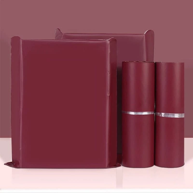 50 Pz Nuovo Biodegradabile Marrone Rosso Express Sacchetto di Imballaggio Addensare Logistica Abbigliamento Impermeabile Mailing Borse Postali Corriere Pouch