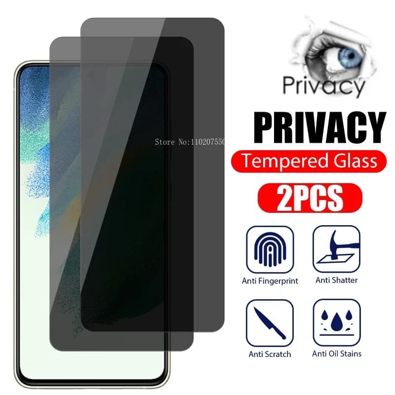 3 pezzi protezione schermo anti-spia per Samsung Galaxy S20 S21 S23 FE S10E privacy vetro temperato per Samsung A14 A15 A24 A25 A34 A54