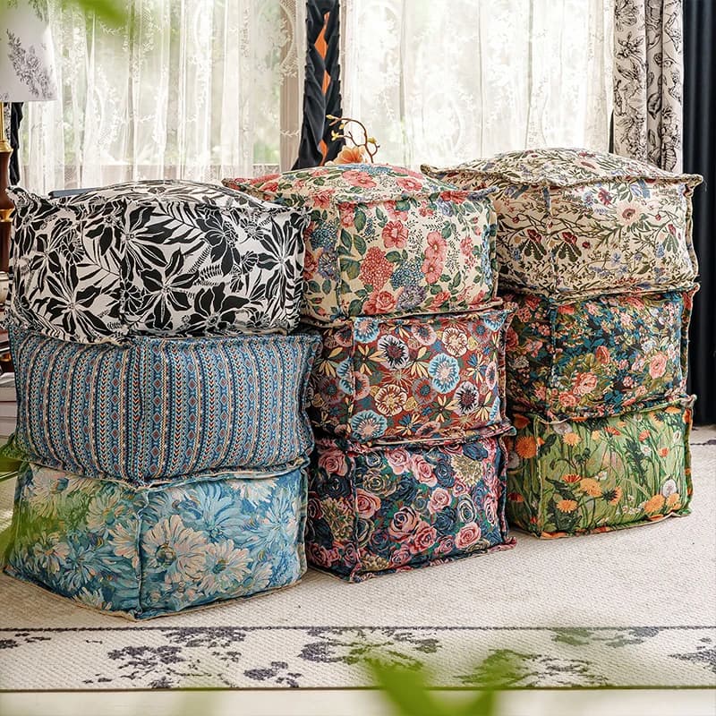 Moroccan Meditation Cushion Cover No Filler Lazy Futon Footstool Covers Homestay Bay Window Tatami Unstuffed Floor Seat Cushion