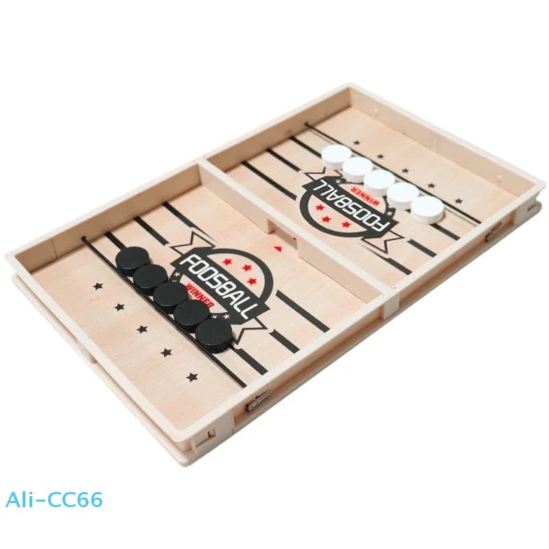 【C】1 Set Veloce Sling Puck Gioco da tavolo Giocattoli Matraquilti Vincitore Giochi Gioco di hockey da tavolo Catapulta Scacchi Giocattolo genitore-figlio per i bambini