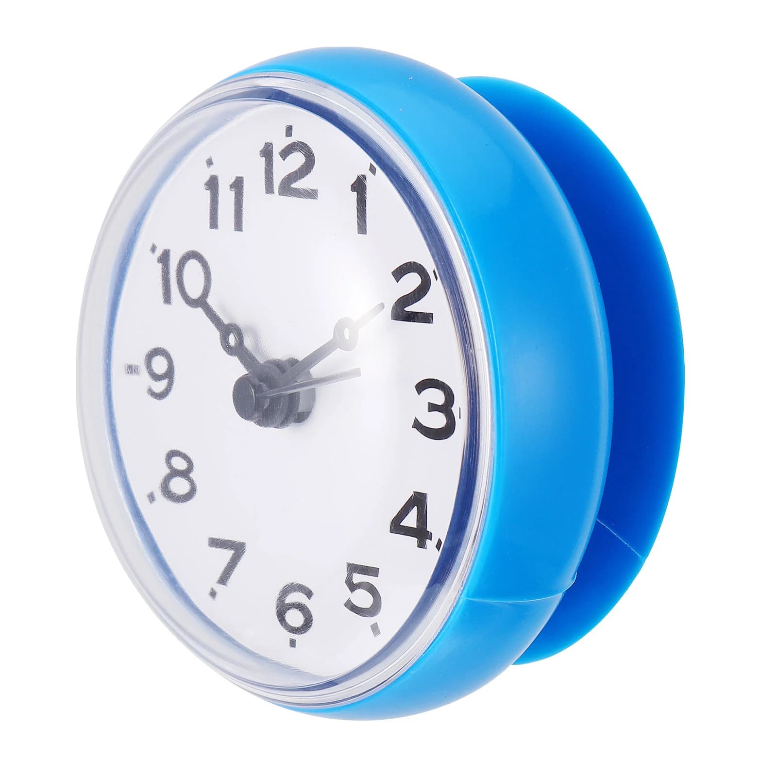 Waterproof Bathroom Clock with Wall Suction Cup, Small Bathtub Clocks, Quiet, Digital