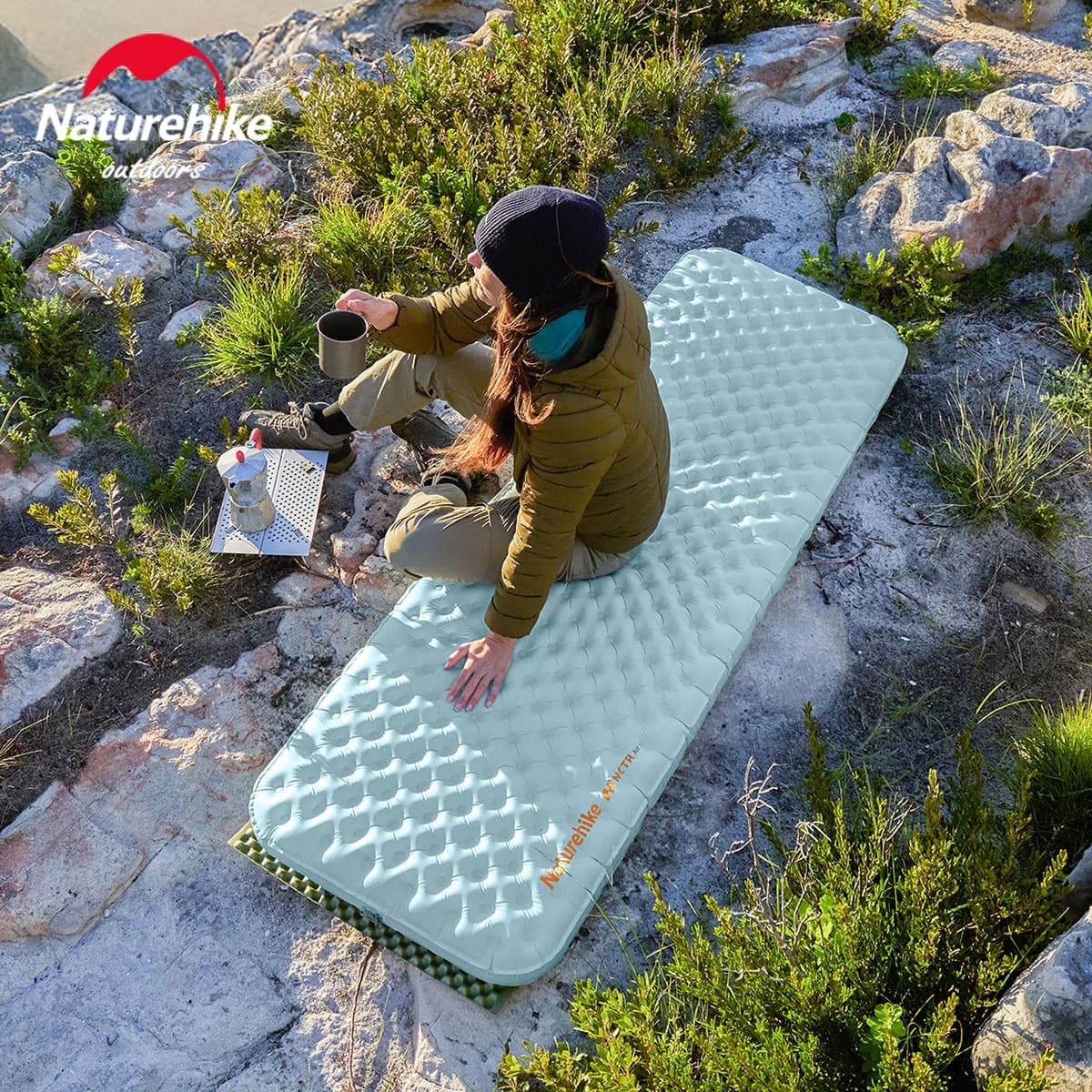 Naturehike R8.2 Inflatable Mattress Sleeping Pad Ultralight Camping Mat Air Mattress Hiking Travel Outdoors Backpacker Camp Mat
