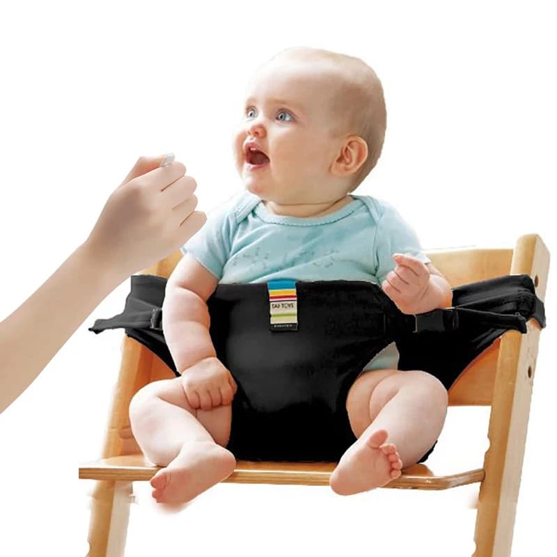 Cinghia di sicurezza per l'alimentazione dei pasti per bambini Imbracatura per seggiolino per bambini portatile Cinghia per pasti per bambini Previene la caduta del bambino Trasporto portatile pieghevole