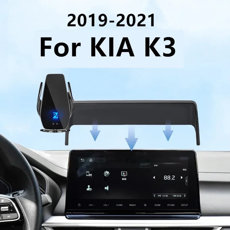 Per il 2019-2021 KIA K3 Cerato Forte supporto per telefono con schermo per auto caricatore Wireless modifica della navigazione interni dimensioni da 10.25 pollici