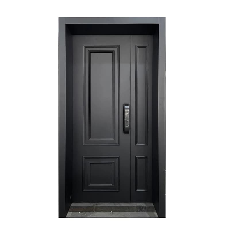 Porte d'ingresso principali di sicurezza di nuovo stile Porta corazzata in alluminio pressofuso con fotocamera