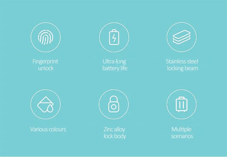 Mini lucchetti per armadietti per bagagli biometrici senza chiave impermeabili con carica USB, lucchetti per porte di armadietti per guardaroba intelligenti di sicurezza