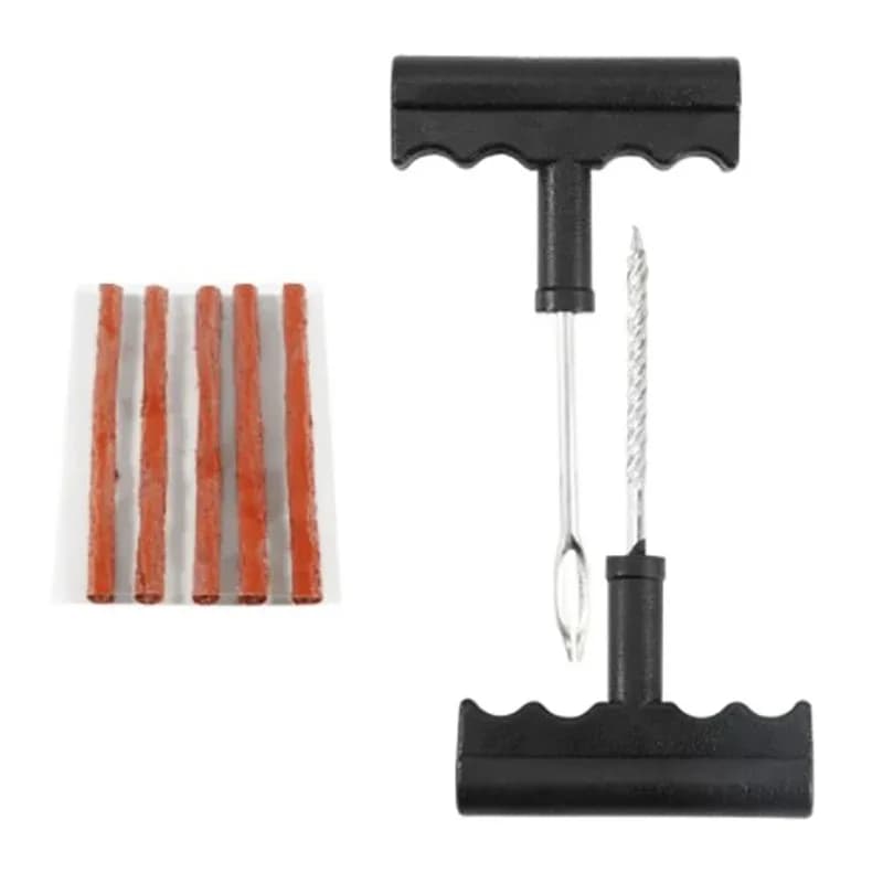 Kit di strumenti per la riparazione di pneumatici sottovuoto per camion moto Set di strumenti per la riparazione di pneumatici per auto con strisce di gomma Tappo per foratura di pneumatici senza camera d'aria