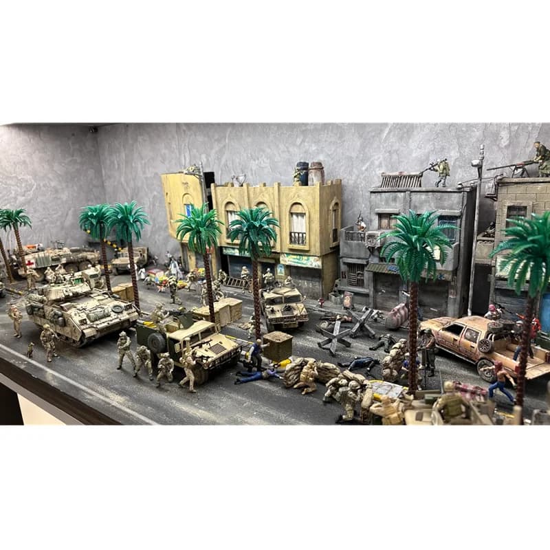 Modellino Painted in Ladder 1:72, 6/9 Pieces, Soldiers of the Special Team of Ukrainian drones, Action Figures, Accessories for Scenes, Collective Dolls, Gifts
