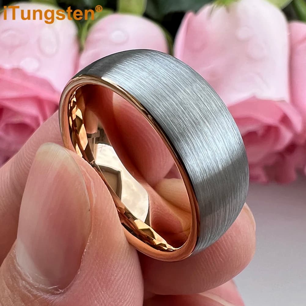 ITungsten 4/5/6/7/8/10mm Dailylife gioielli uomo donna anello in carburo di tungsteno fascia bombata con incisione Laser Comfort Fit
