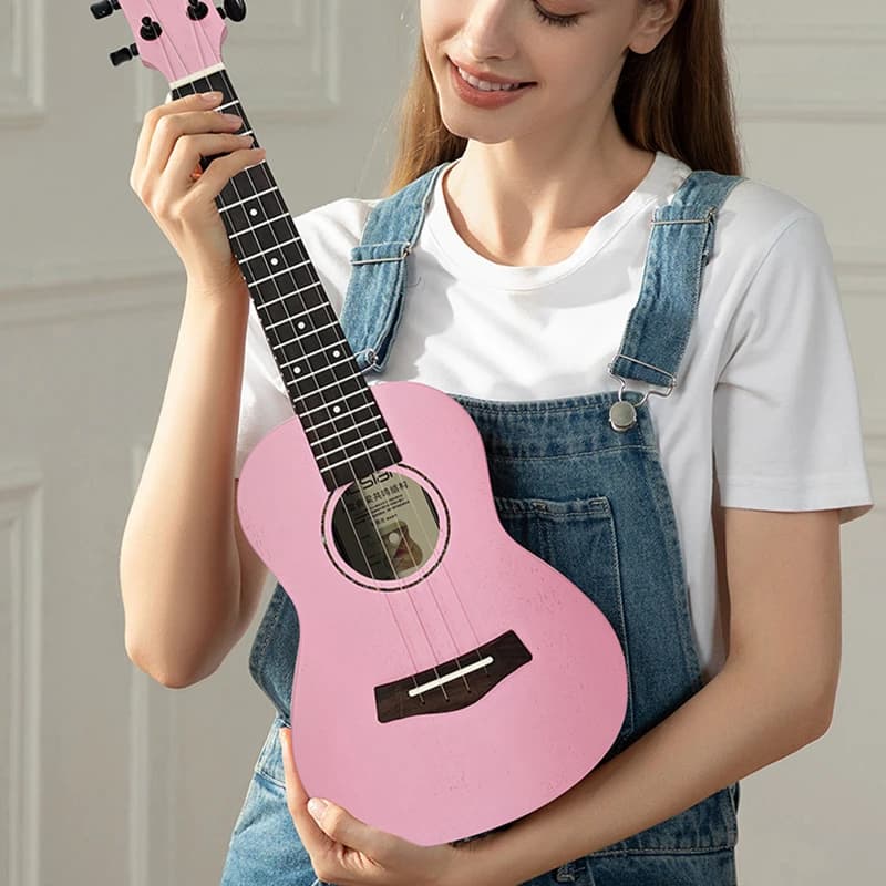Ukulele in Legno da 23 Pollici per Principianti, 4 Corde, per Bambini e Adulti, per Pratica e Performance