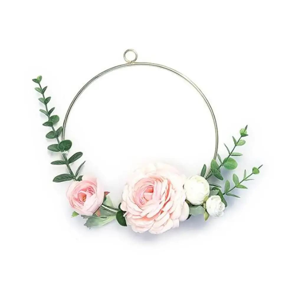 Gold Dream Catcher Rings Supplies, Metal Hoops Macrame Ring for DIY Crafts 5cm,