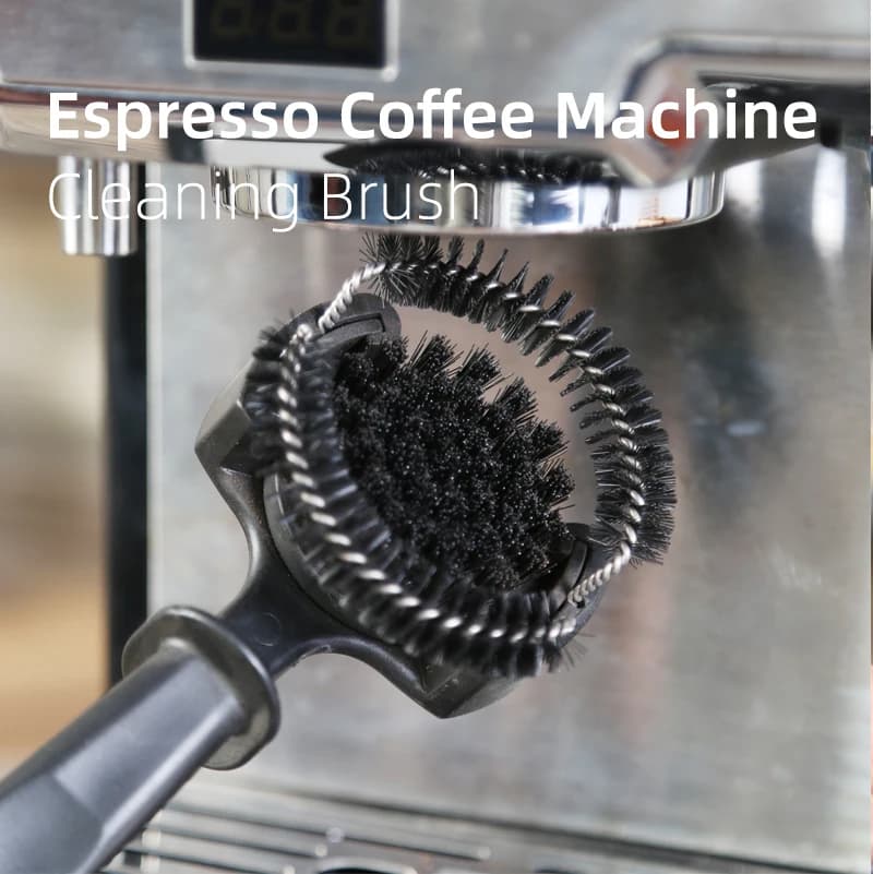Coffee Machine Brush Cleaner Removable Coffee Maker Espresso Group Head Cleaning Round Brushes Cleaning Tool
