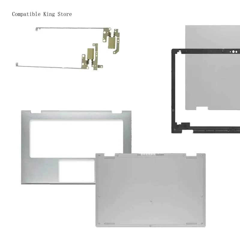 P For Out of Stock LCD Back Cover/Front Bezel/Hinges/Palmrest/Bottom Case Top Housing Silver